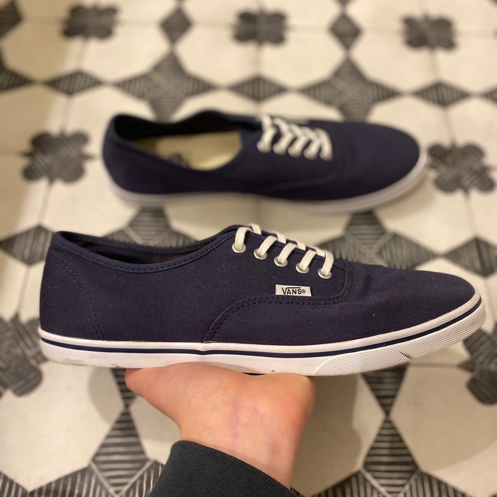 Navy Skate Vans🤍🤍